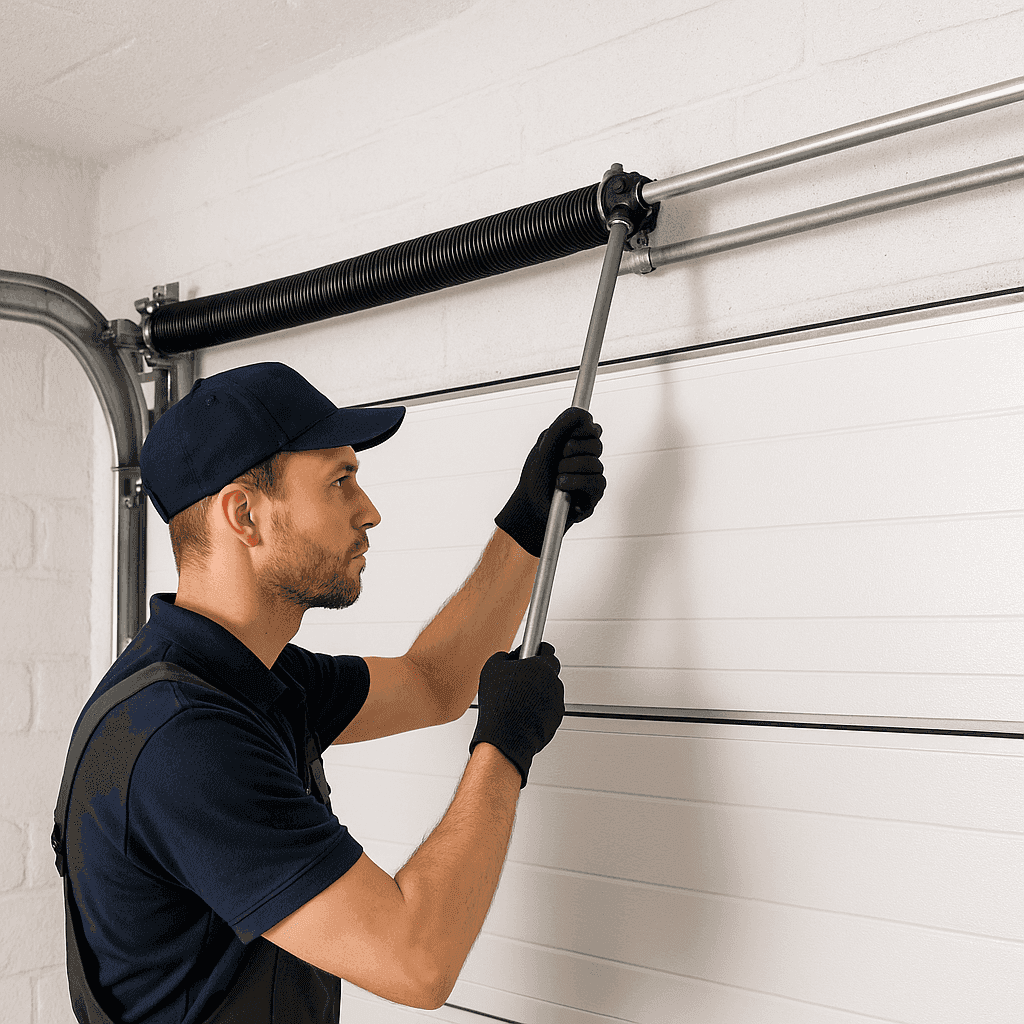 Garage door torsion spring replacement